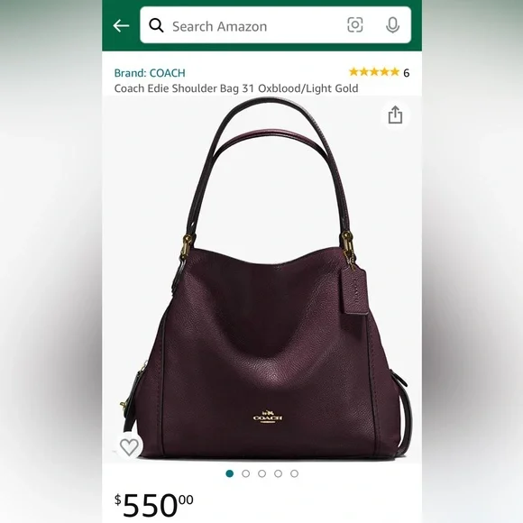 SOLD!! Coach Edie 31 Canyon Quilt Patchwork Cyclamen~OXBLOOD CALICO PRAIRIE~RARE - Picture 14 of 16